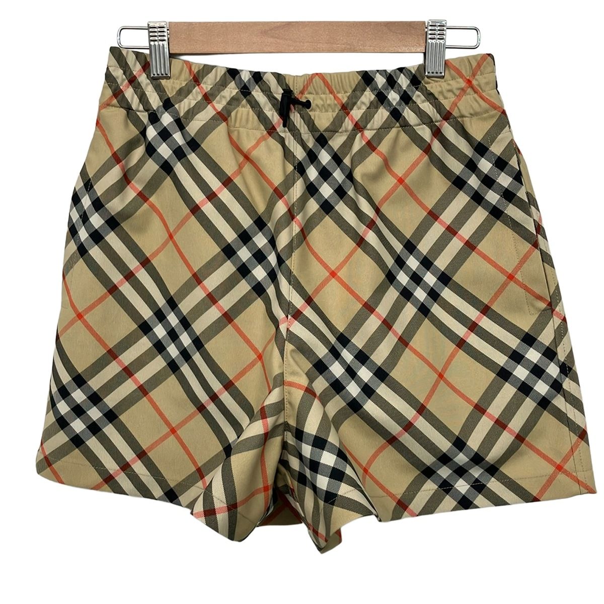 BURBERRY/Burberry(バーバリー) ショートパンツ サイズIT 36 レディース美品 - ベージュ×黒×レッド チェック柄/ウエストゴム