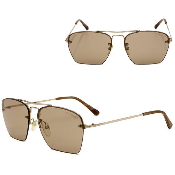 トムフォード サングラス TOM FORD FT0504/S 28E 57 TF504 サングラス ノーズパッド EYEWEAR メンズ レディース ゴールド ブラウン