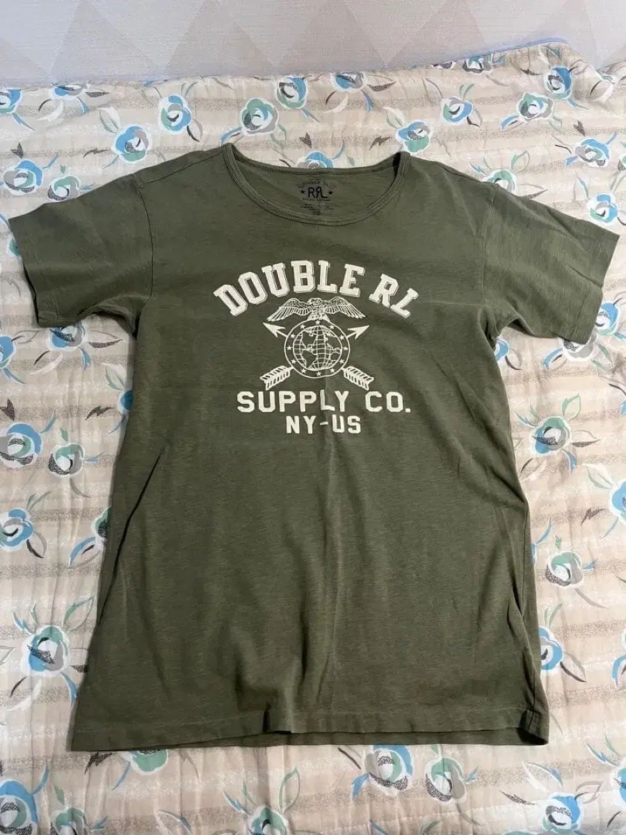 RRL(ダブルアールエル) 半袖Tシャツ カーキ