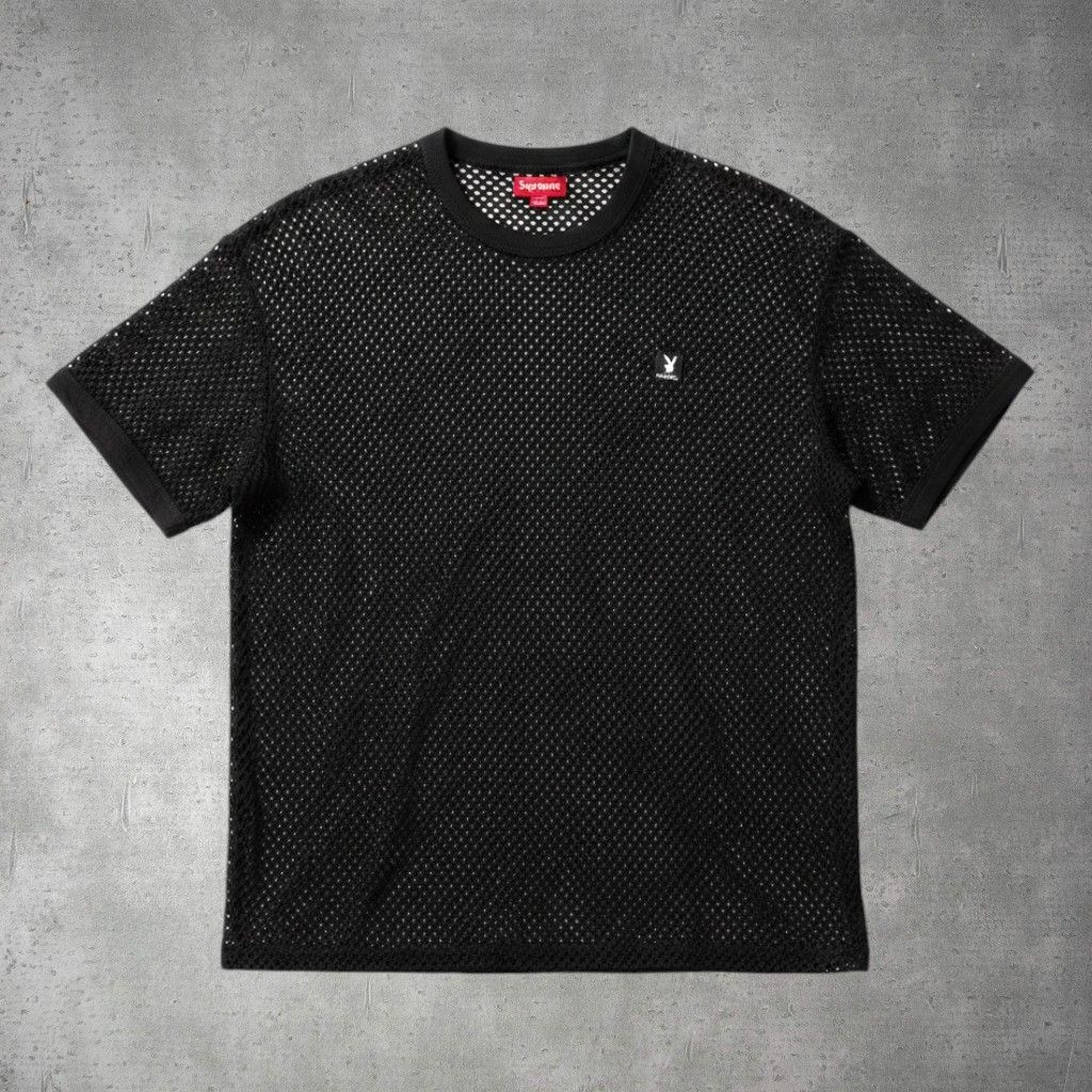 Supreme シュプリーム Playboy プレイボーイ 21ss String S/S Top メッシュ 半袖 Tシャツ 6-10-100