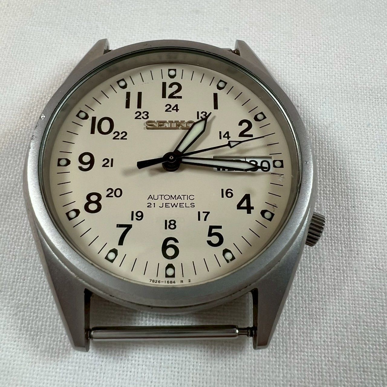 稼働品】SEIKO 5 7S26-3060 自動巻き 21石 デイデイト ベルトなし/No