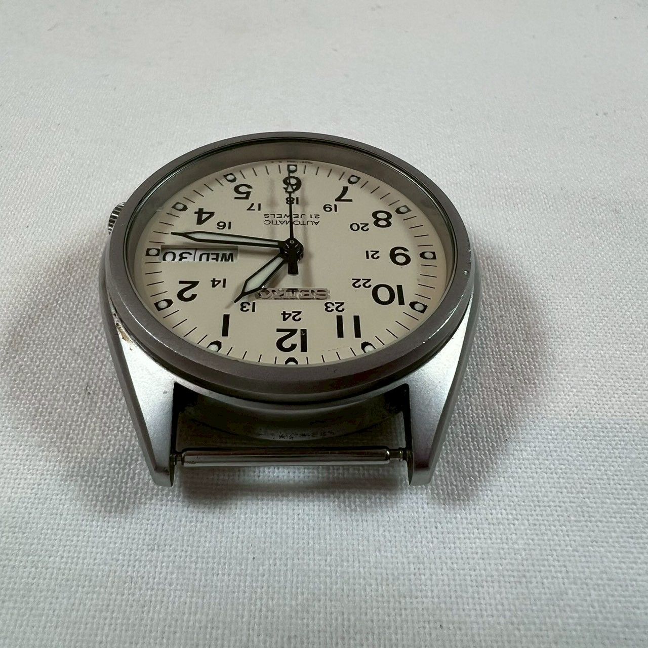 稼働品】SEIKO 5 7S26-3060 自動巻き 21石 デイデイト ベルトなし/No
