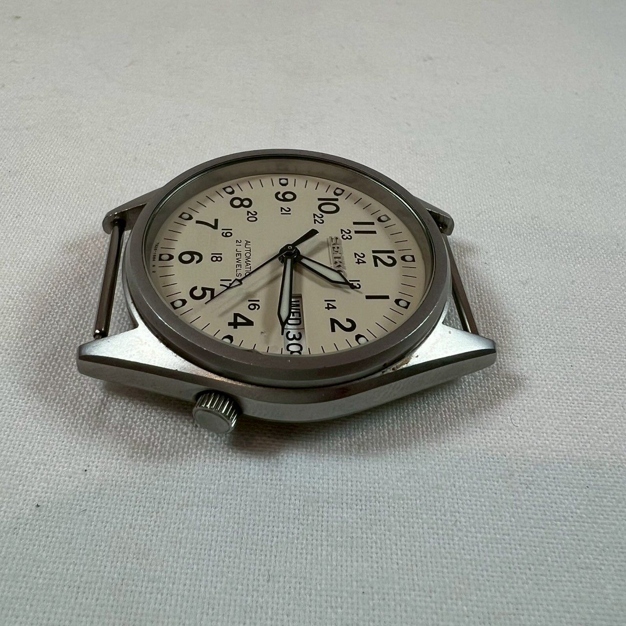 稼働品】SEIKO 5 7S26-3060 自動巻き 21石 デイデイト ベルトなし/No