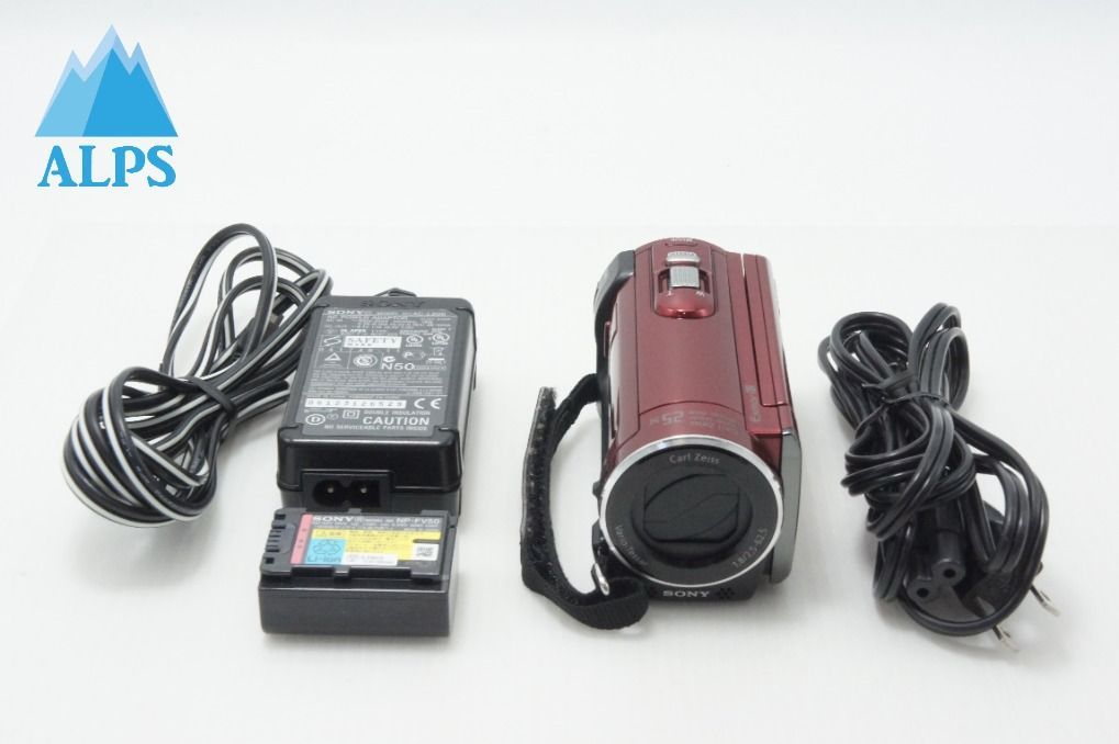 美品 SONY ソニー HDR-CX170 デジタルビデオカメラ レッド 260618as