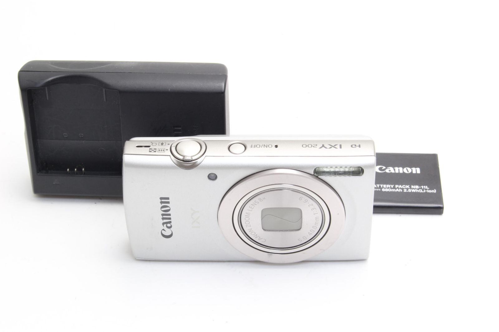 AB+ (良品) Canon キヤノン IXY 200 シルバー 初期不良返品無料 6-85