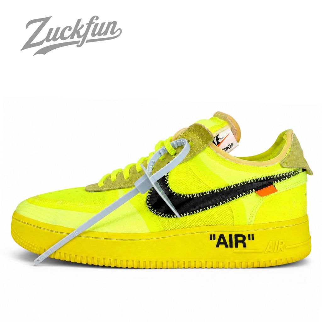Off-White Air Force 1 ネオンイエロー NIKE × OFF-WHITE AIR FORCE 1 LOW オフホワイト × ナイキ エア