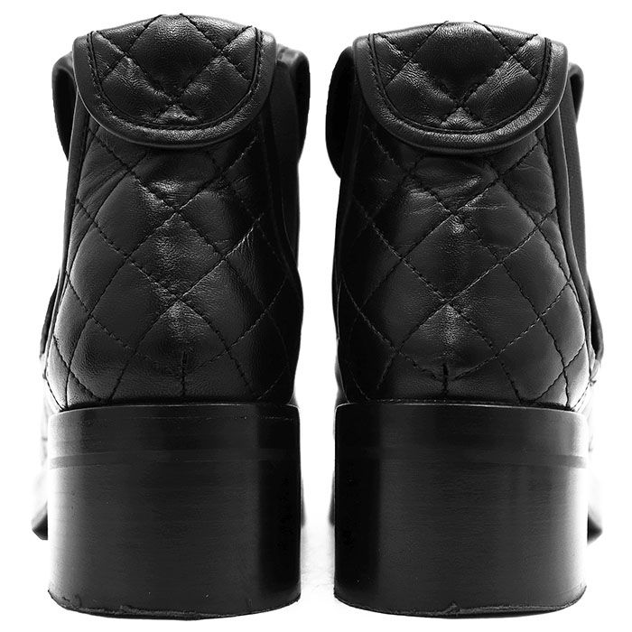 美品】CHANEL シャネル ブーツ サイドゴア サイズ 37 レディース 23B