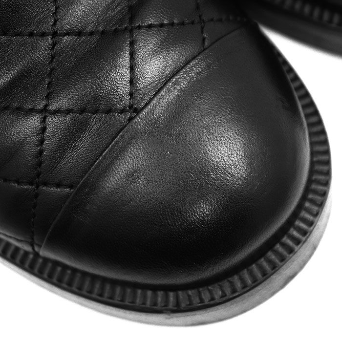 美品】CHANEL シャネル ブーツ サイドゴア サイズ 37 レディース 23B