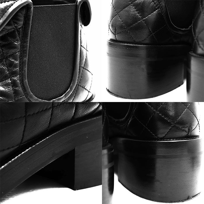 美品】CHANEL シャネル ブーツ サイドゴア サイズ 37 レディース 23B