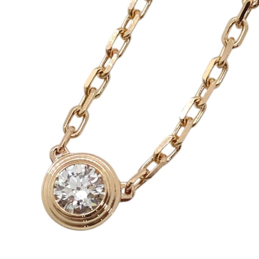 Cartier ダムール ネックレス スモール SM ダイヤ K18PG