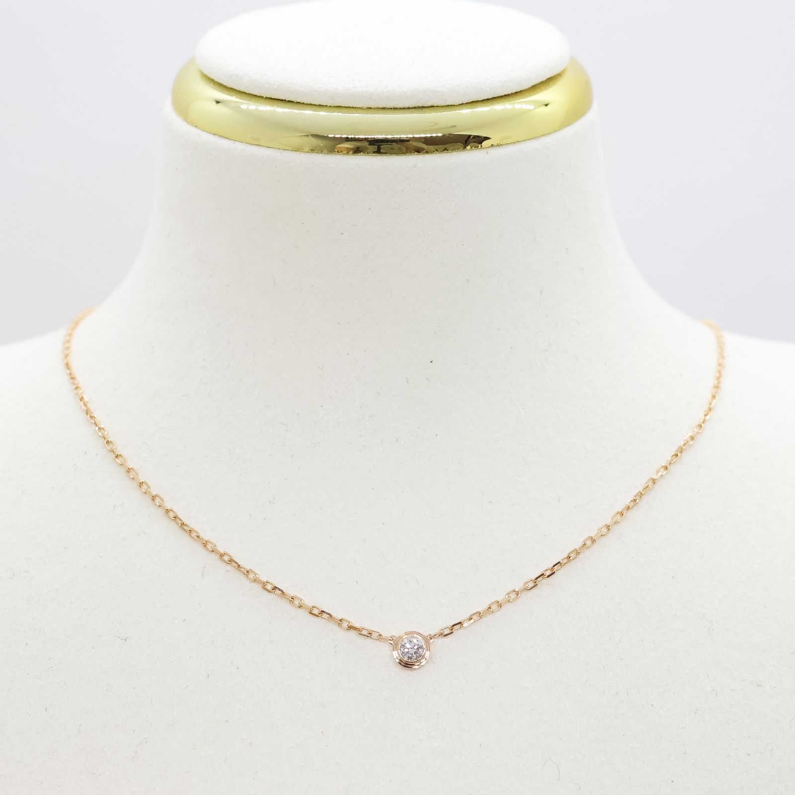 Cartier カルティエ ダムール ネックレス スモール SM ダイヤ K18PG
