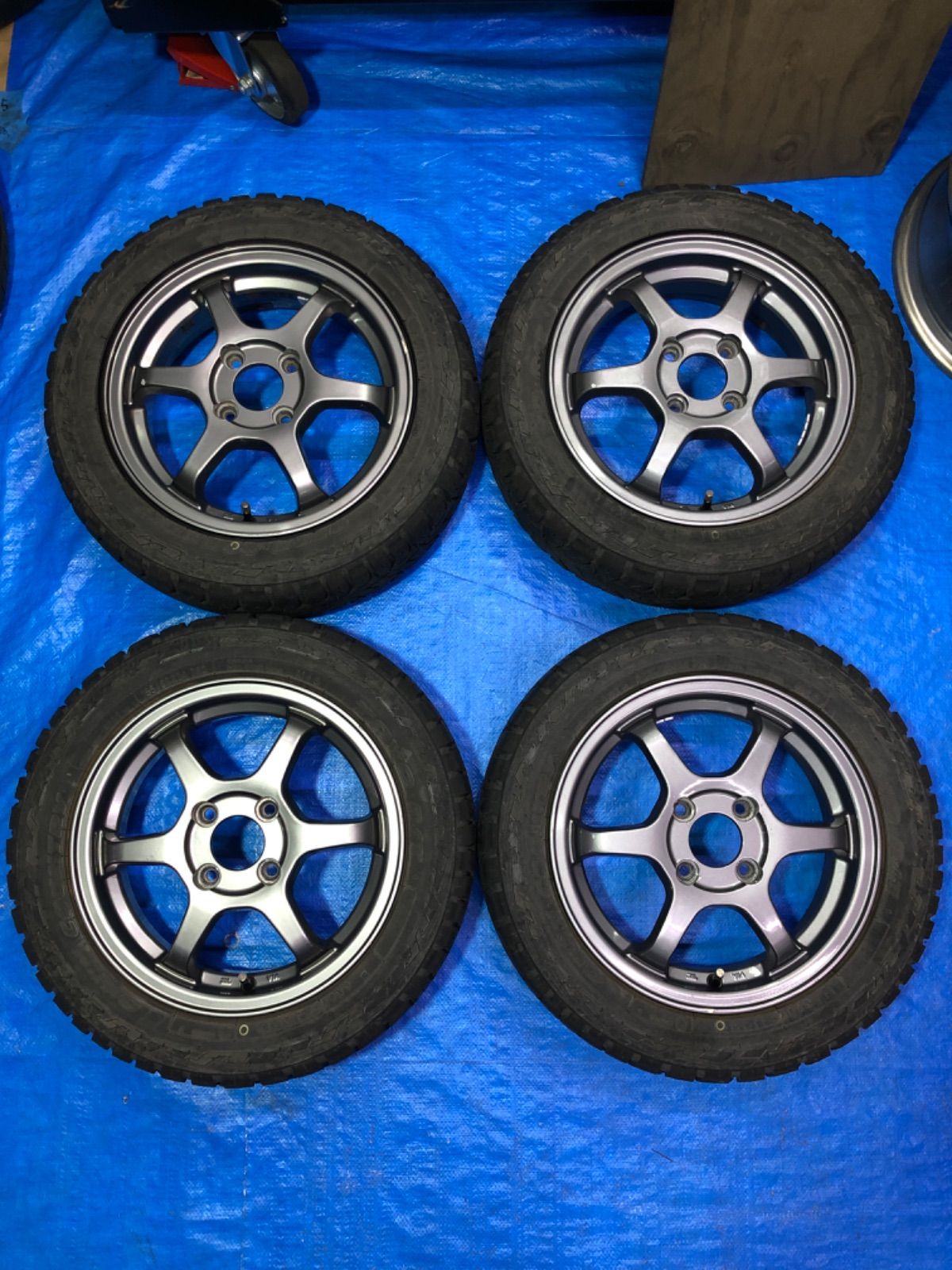 155/65R14 4.5J +45 軽自動車 ブロックタイヤ アルミホイールset TOYO R/T OPEN COUNTRY