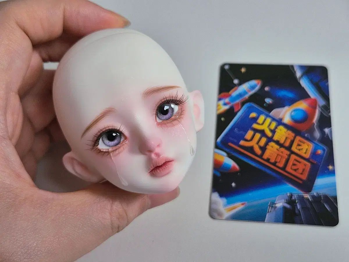 カード + HEAD + 眼球 旧官 msd 球体関節人形 HEAD 涙メイクアップ