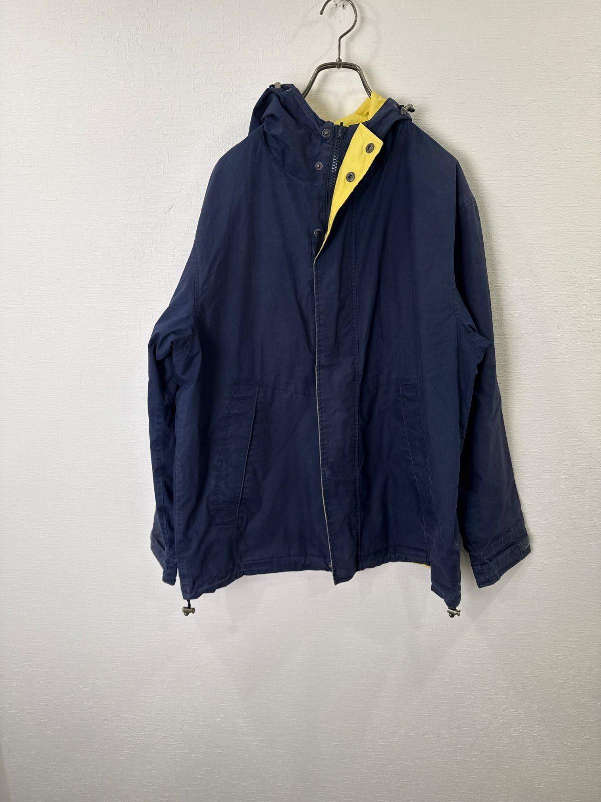 S00664｜RalphLauren｜ラルフローレン｜ナイロンジャケット｜パーカー｜リバーシブル｜NAVY ネイビー｜YELLOW イエロー｜L｜アメカジ｜ストリート｜USA古着｜古着｜90S｜Y2K｜ヴィンテージ｜フォロー割｜今期トレンド｜メンズ 14,129円
