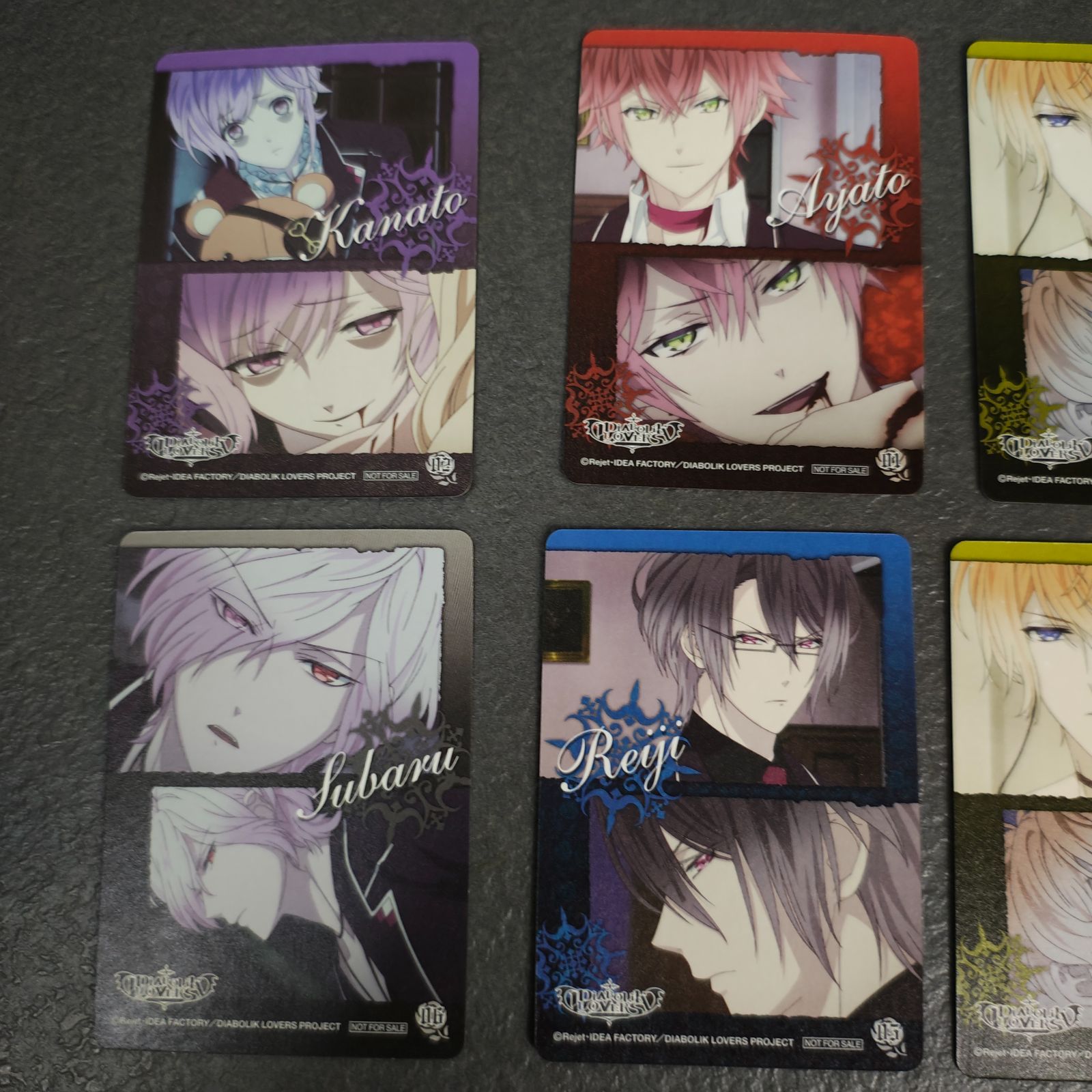 DIABOLIK LOVERS ディアラバ アニメイト 特典 カード コンプリート 