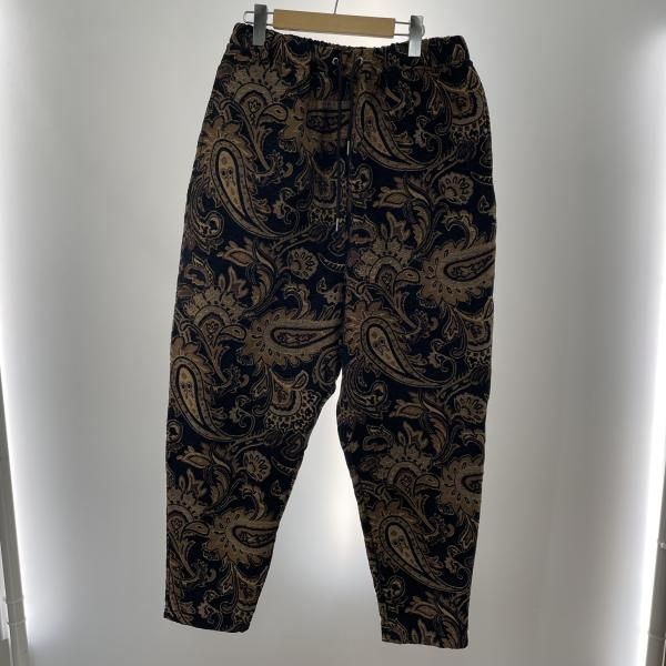 【中古】CAMBIO Gobelin Balloon Pants サイズL 黒/ペイズリー カンビオ[91]