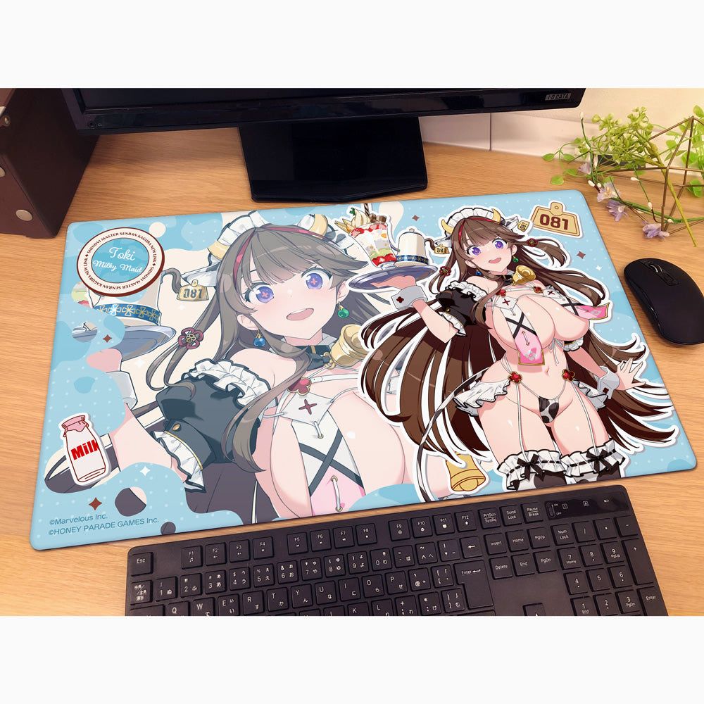 シノビマスター閃乱カグラ NEW LINKラバーマット　鴇 ミルキーメイド 予約商品】シノビマスター 閃乱カグラ NEW LINK 描き下ろしラバー