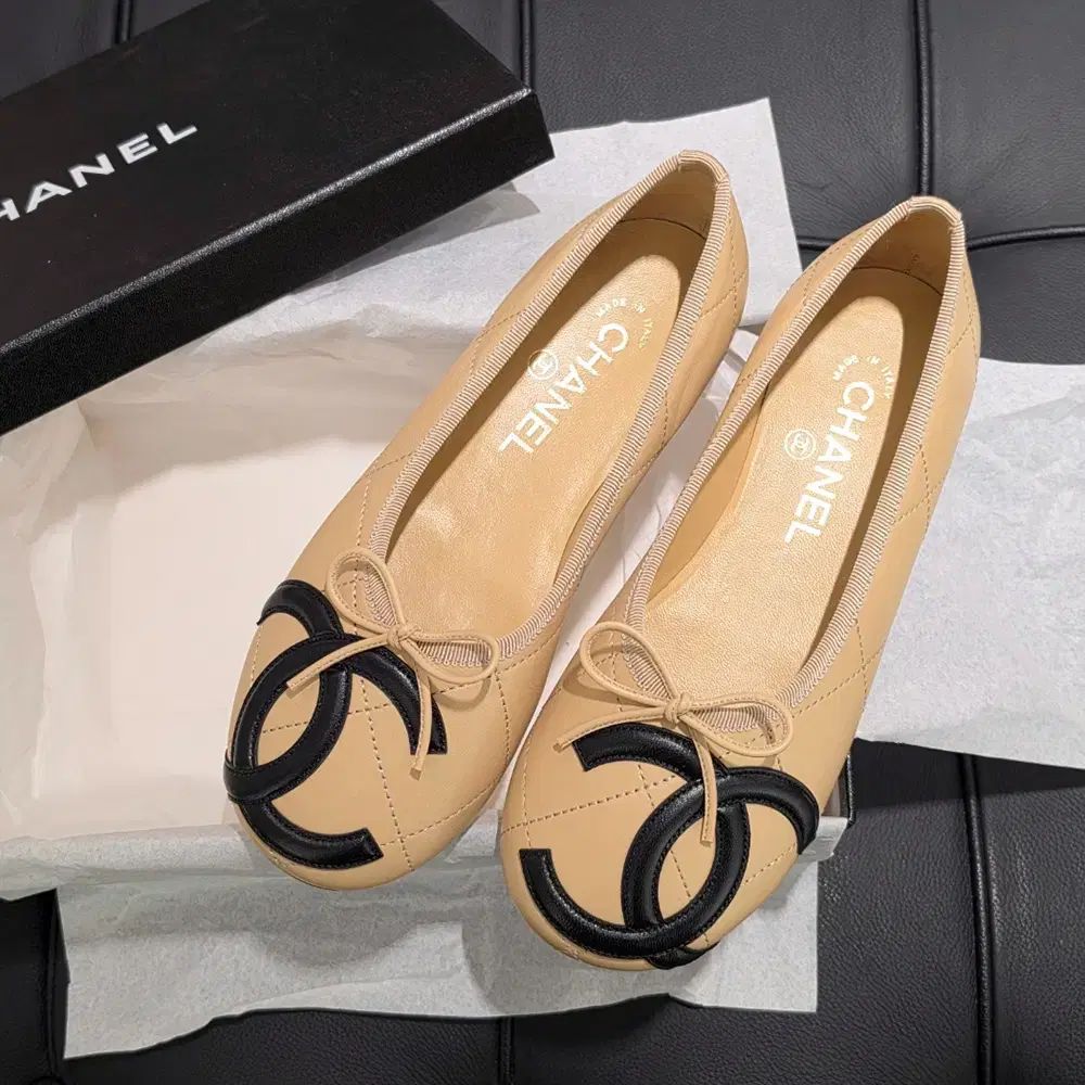 レディース/CHANEL カンボン フラット シューズ ベージュ