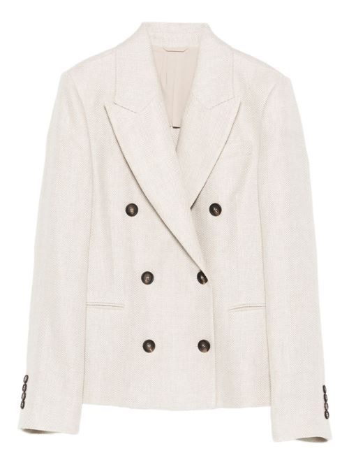 BRUNELLO CUCINELLI リネン ダブルジャケット 送料無料