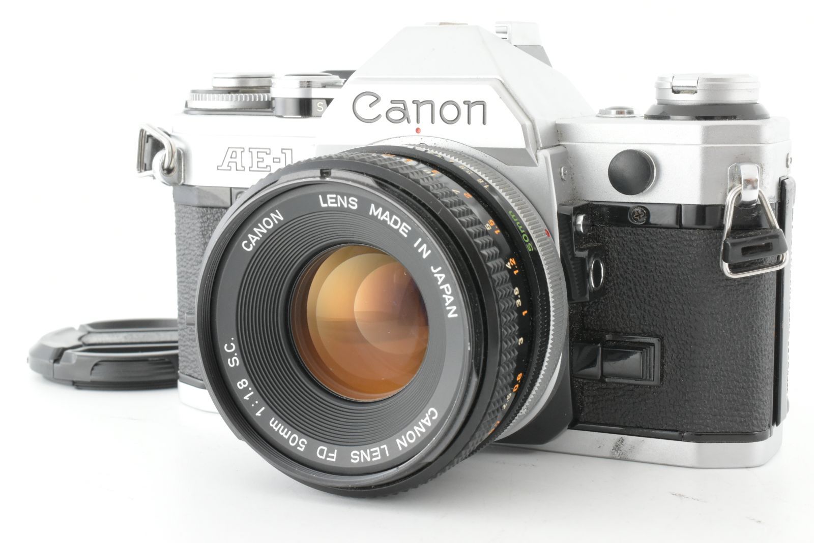 Canon AE-1 35mm SLR Film Camera FD 50mm F/1.8 S.C. キャノン