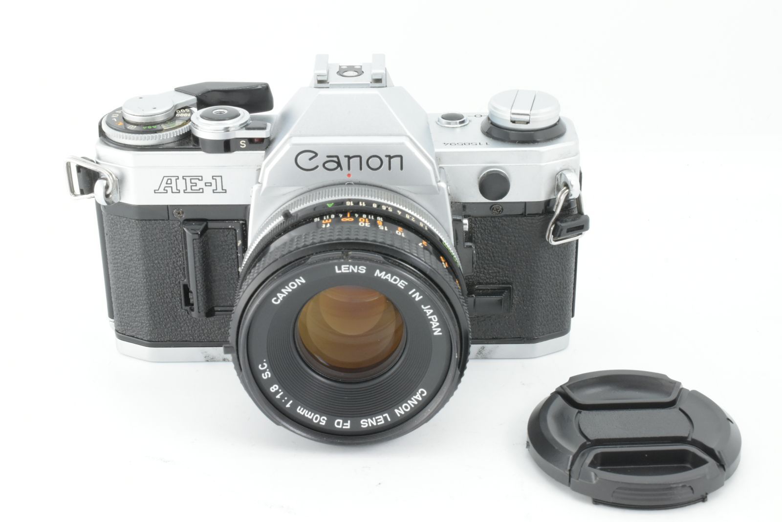 Canon AE-1 35mm SLR Film Camera FD 50mm F/1.8 S.C. キャノン