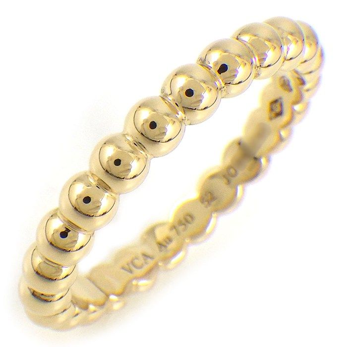 ヴァンクリーフ＆アーペル Van Cleef & Arpels リング ペルレ ゴールドパール ミディアム VCARO3Y500 K18YG 11.5号 / #52 【中古】