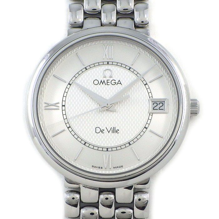 オメガ OMEGA 腕時計 デ・ヴィル プレステージ 7514.31.00 シルバー文字盤 デイト SS クオーツアナログ 【中古】