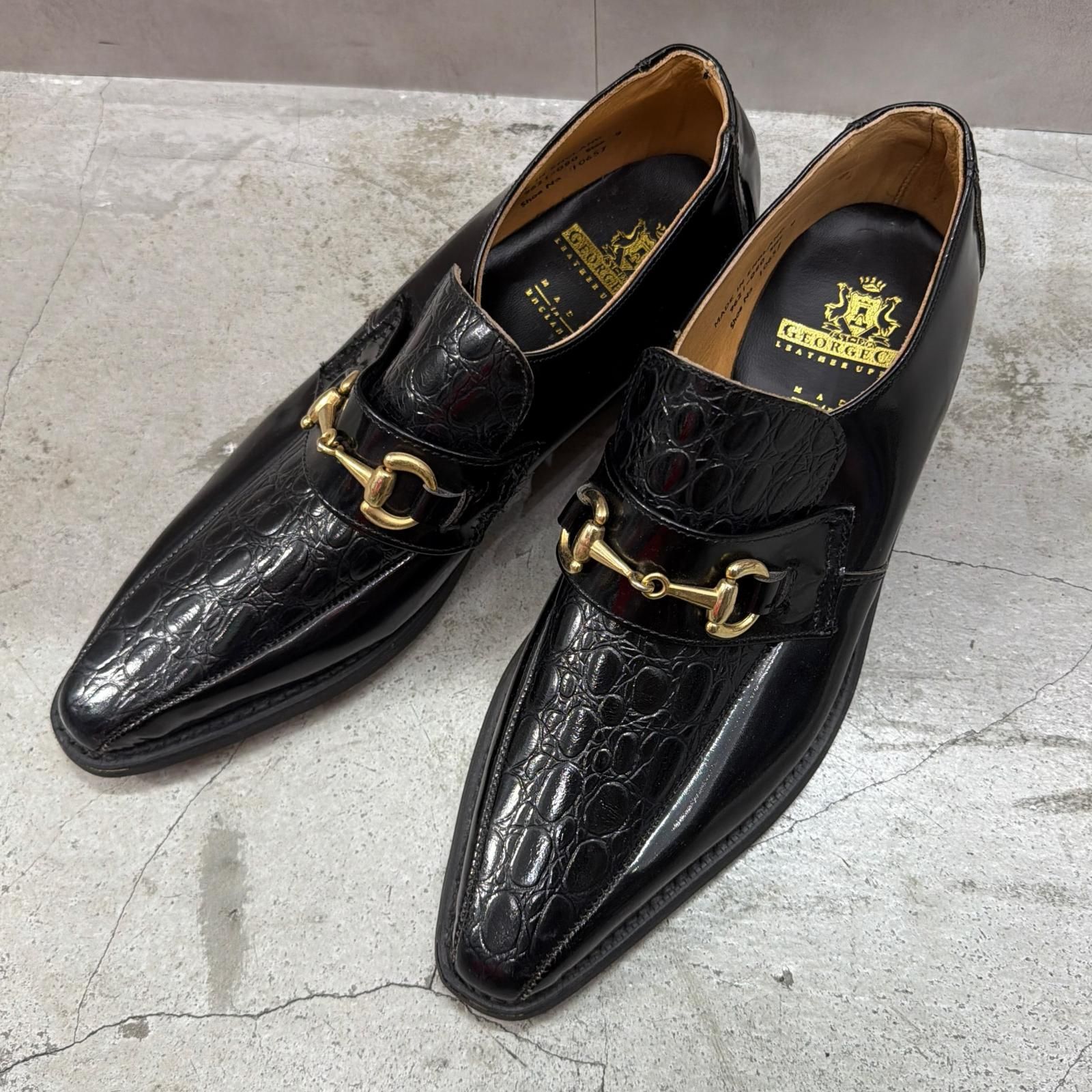 GEORGE COX ビット付き 型押し ドレスシューズ ブーツ ジョージ