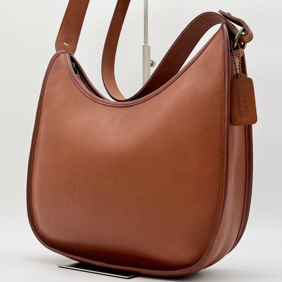 希少 COACH ショルダーバッグ クロスボディ エルゴ レザー ブラウン