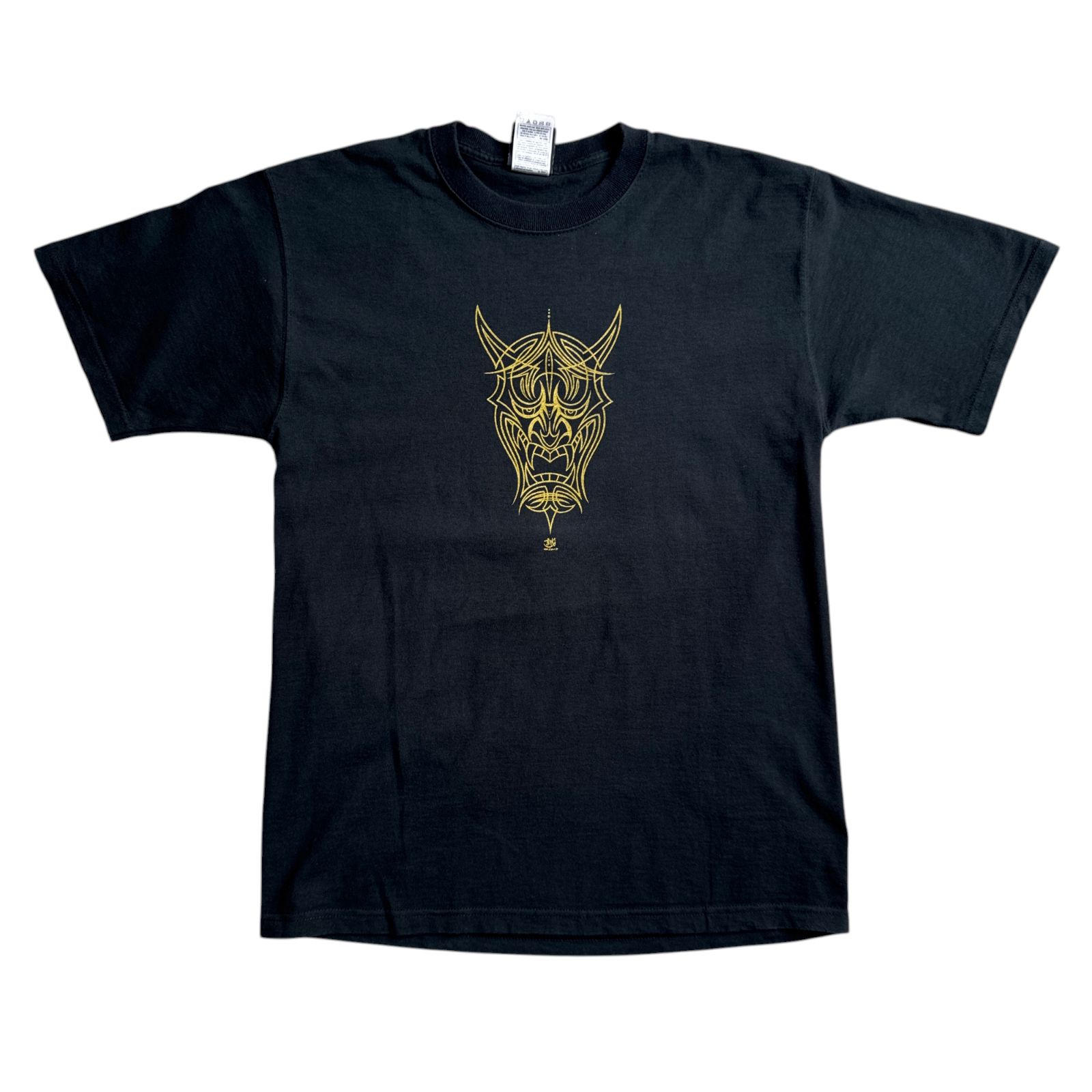 00s Juxtapoz 般若 ゴールドプリント 和 グラフィック Tシャツ Mサイズ ジャクスタポズ Hannya 美術 芸術 マスク アート カルチャー マガジン ヴィンテージ ビンテージ Vintage