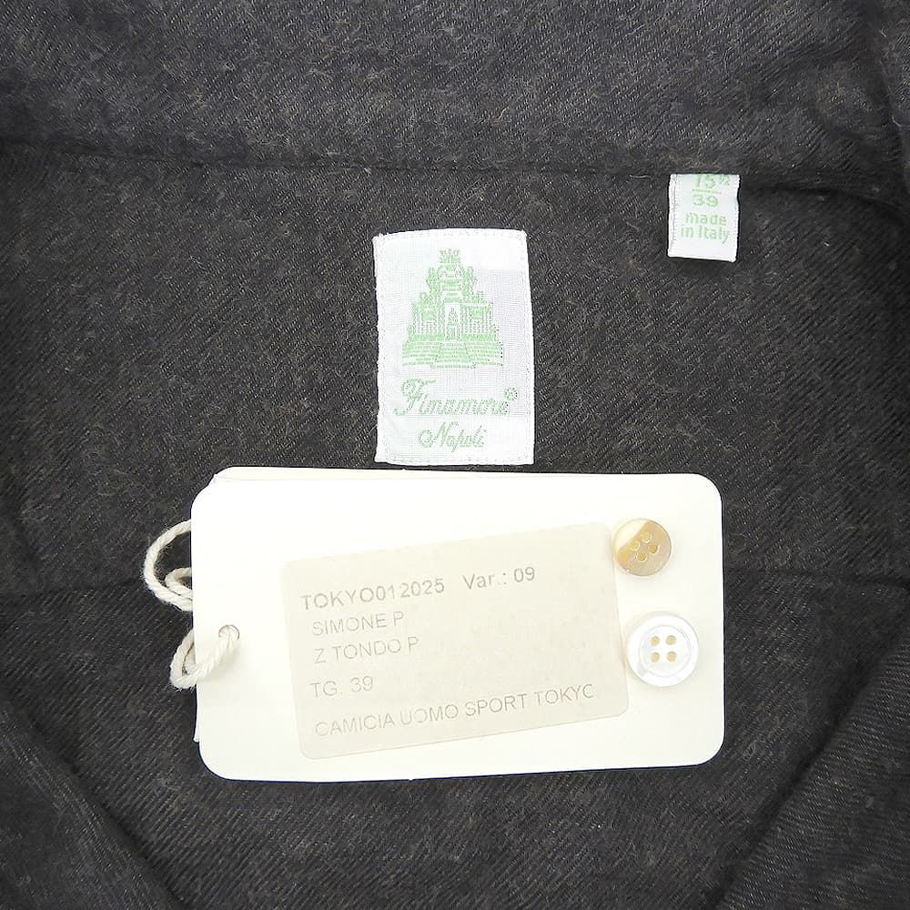 finamore フィナモレ 美品 コットン100 シモーネP シャツ トップス メンズ ブラウン 39 O012025 39 finamore フィナモレ 美品 コットン100 シモーネP シャツ トップス