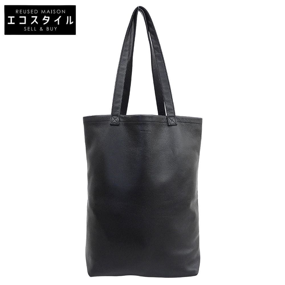 Hender Scheme　エンダースキーマ　美品 レザー ロゴ刻印 COW BAG M カウバッグM トートバッグ レディース ブラック　M