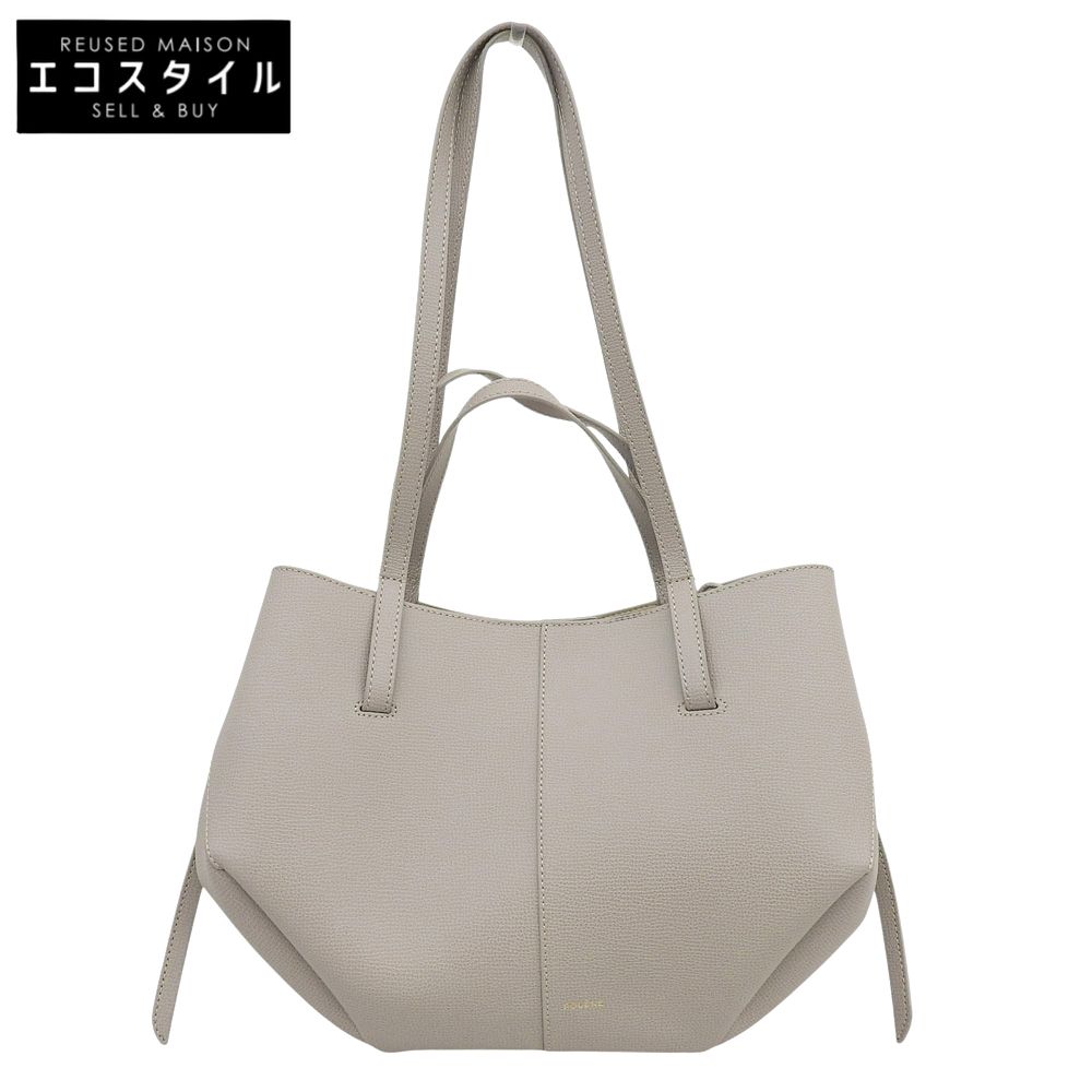 POLENE　ポレーヌ　美品 Cyme Mini エディション テクスチャード 2WAY トートバッグ レディース トープ