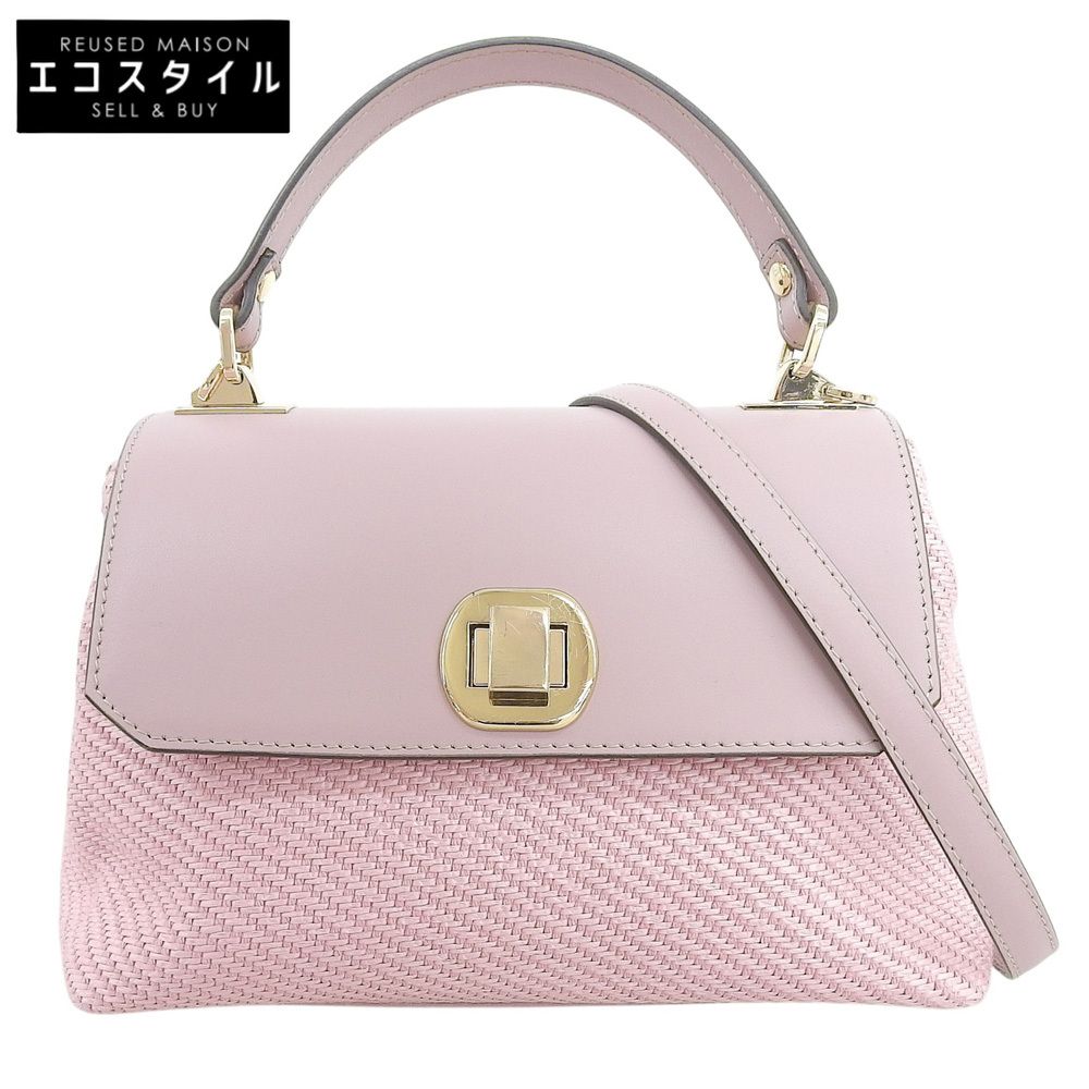 ANAYI　アナイ　2WAY フラップ メッシュバッグ ハンドバッグ ショルダーバッグ レディース ピンク 24SS K4461