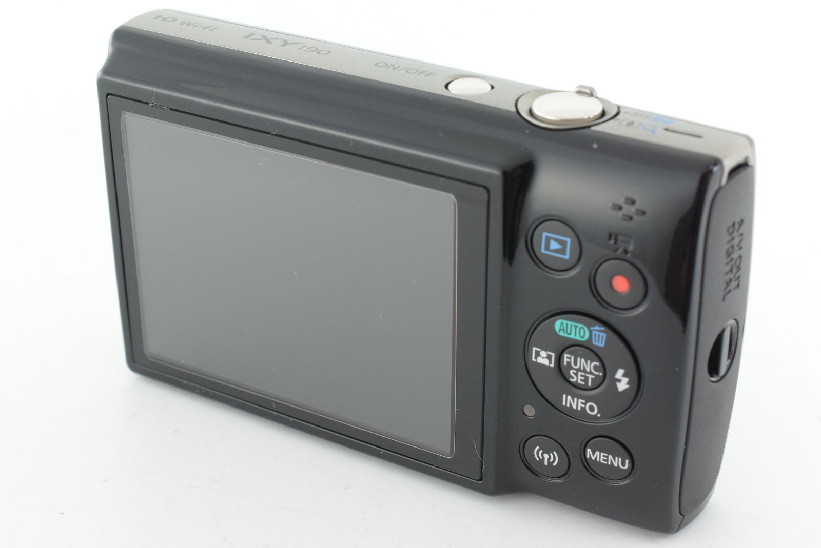 美品】Canon Powershot IXY 190 20MP Black Compact Digital Camera