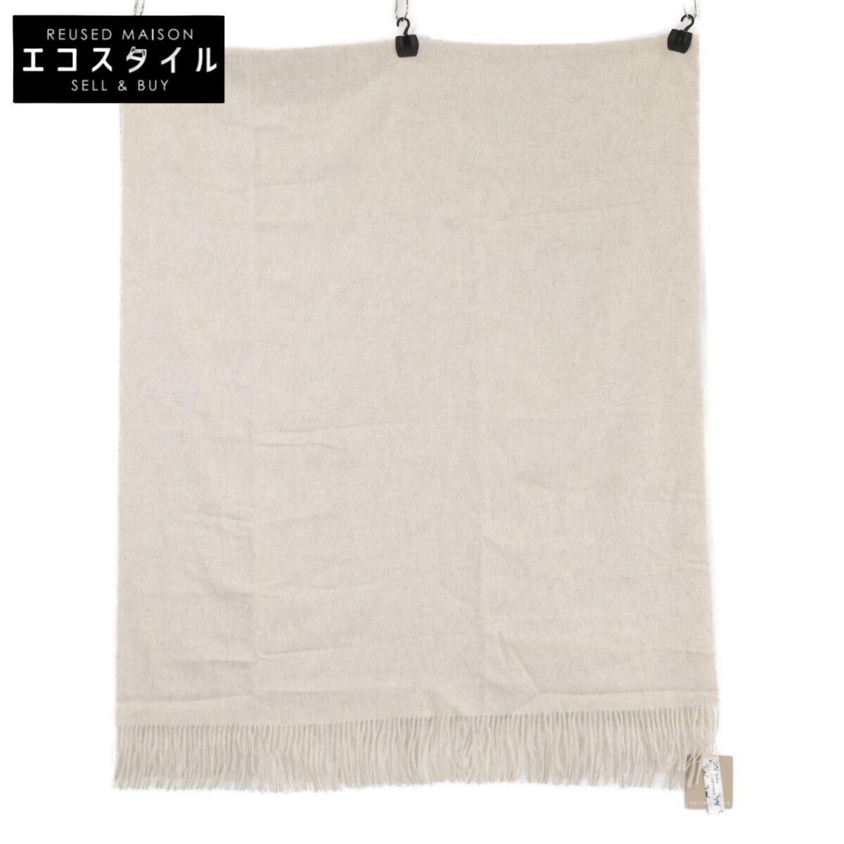NATURAL BASIC　ナチュラルベーシック　【新品同様】654-36001-B ベビーカシミヤ フリンジ