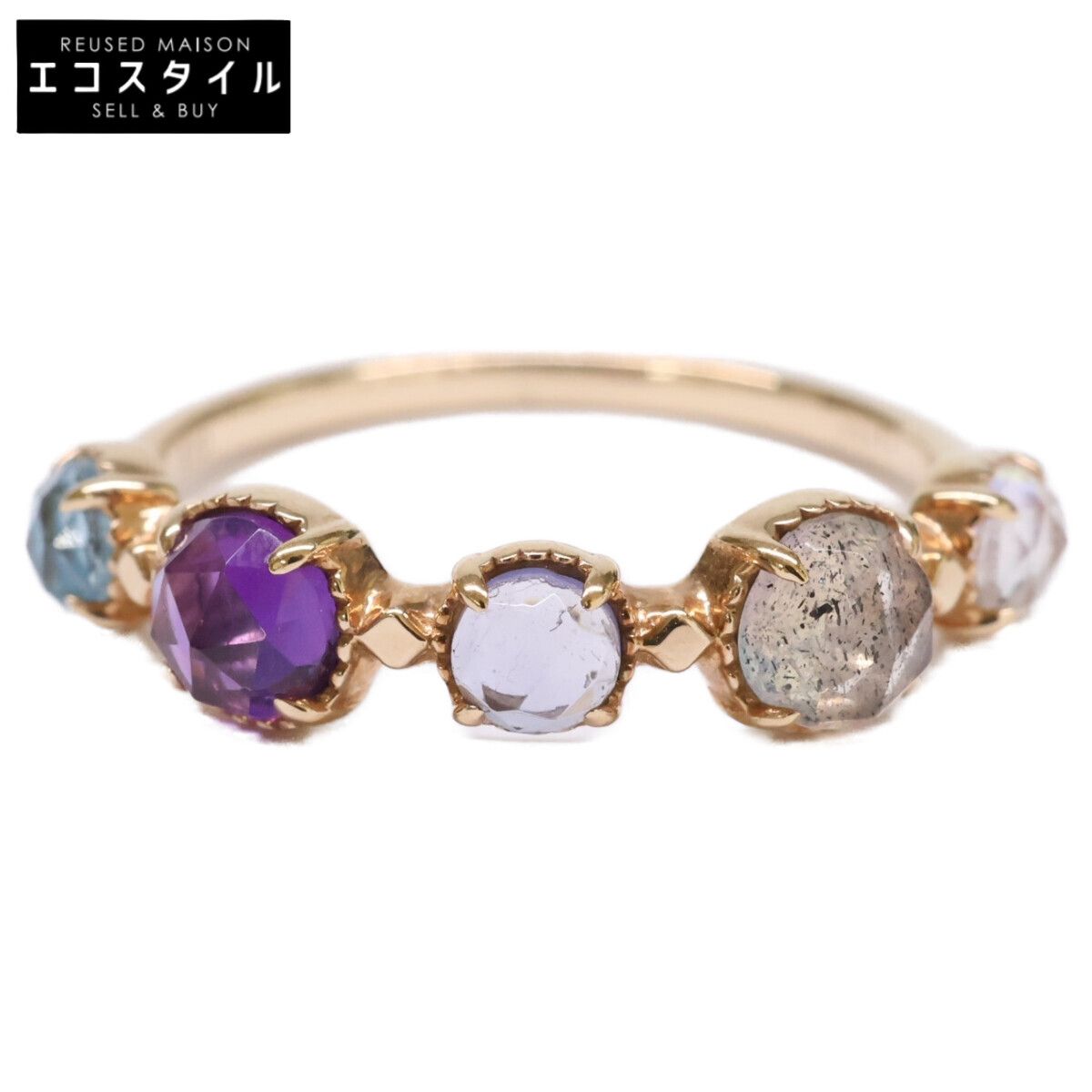agete　アガット　【美品】10163111075 K10マルチストーンリング（S）　10号 42,834円