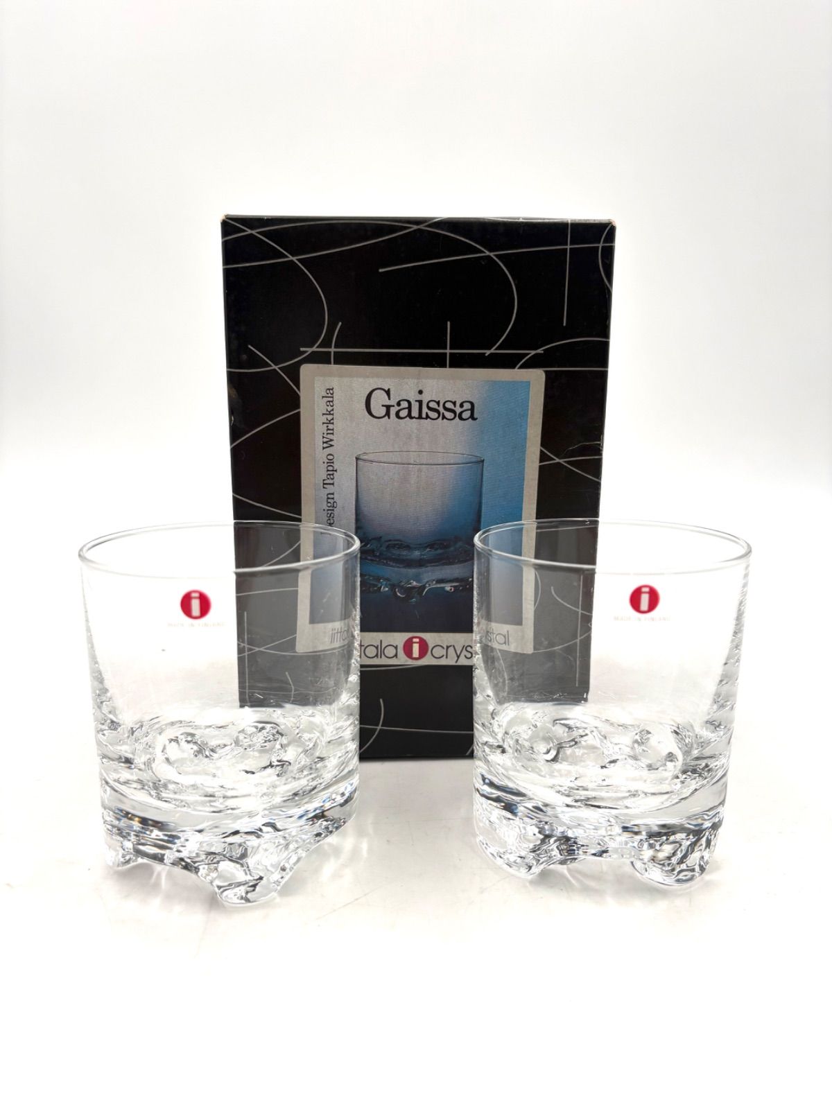 未使用保管品 iittala イッタラ ガイサ ロックグラス グラス