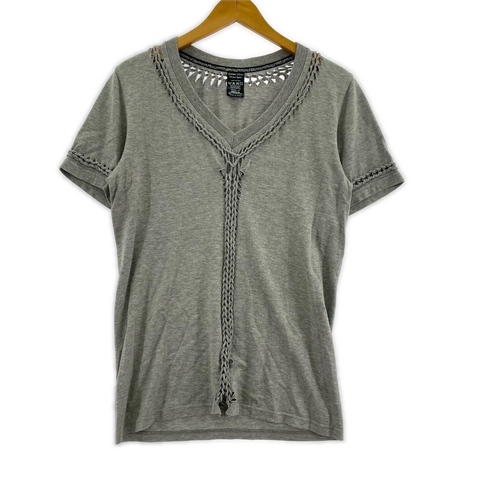 NUMBER (N)INE 半袖Tｼｬﾂ･ｶｯﾄｿｰ 07SS 編み込み SSTｼｬﾂ