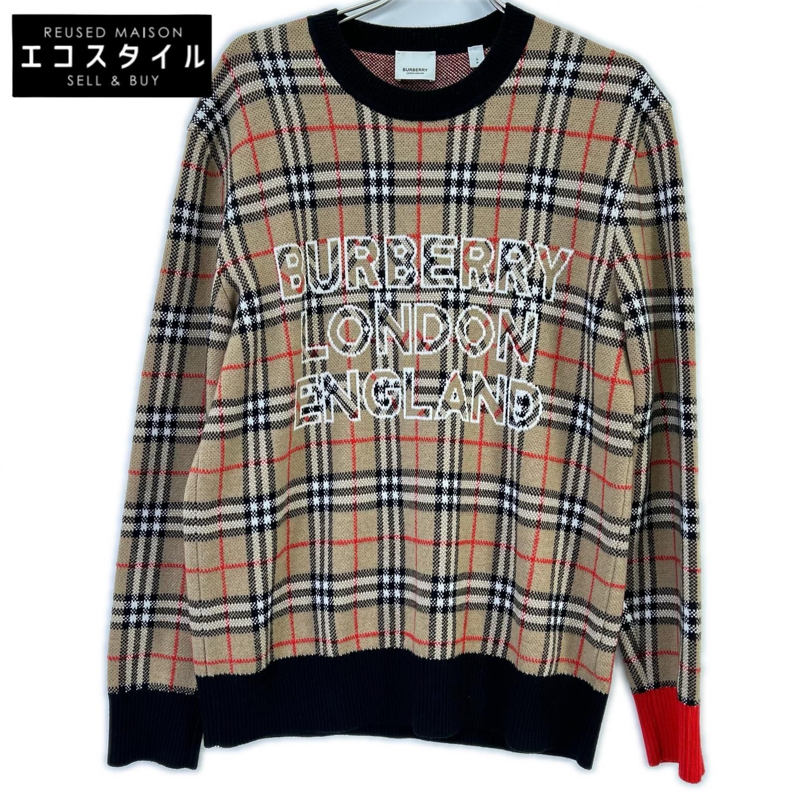 BURBERRY　バーバリー　8038621 ヴィンテージチェック クルーネックニット