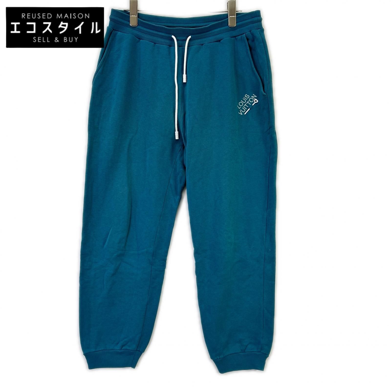 LOUIS VUITTON　ルイヴィトン　RM222E IHN HNY57W ブルー ウィズエンブロイダリー スウェットパンツ　M