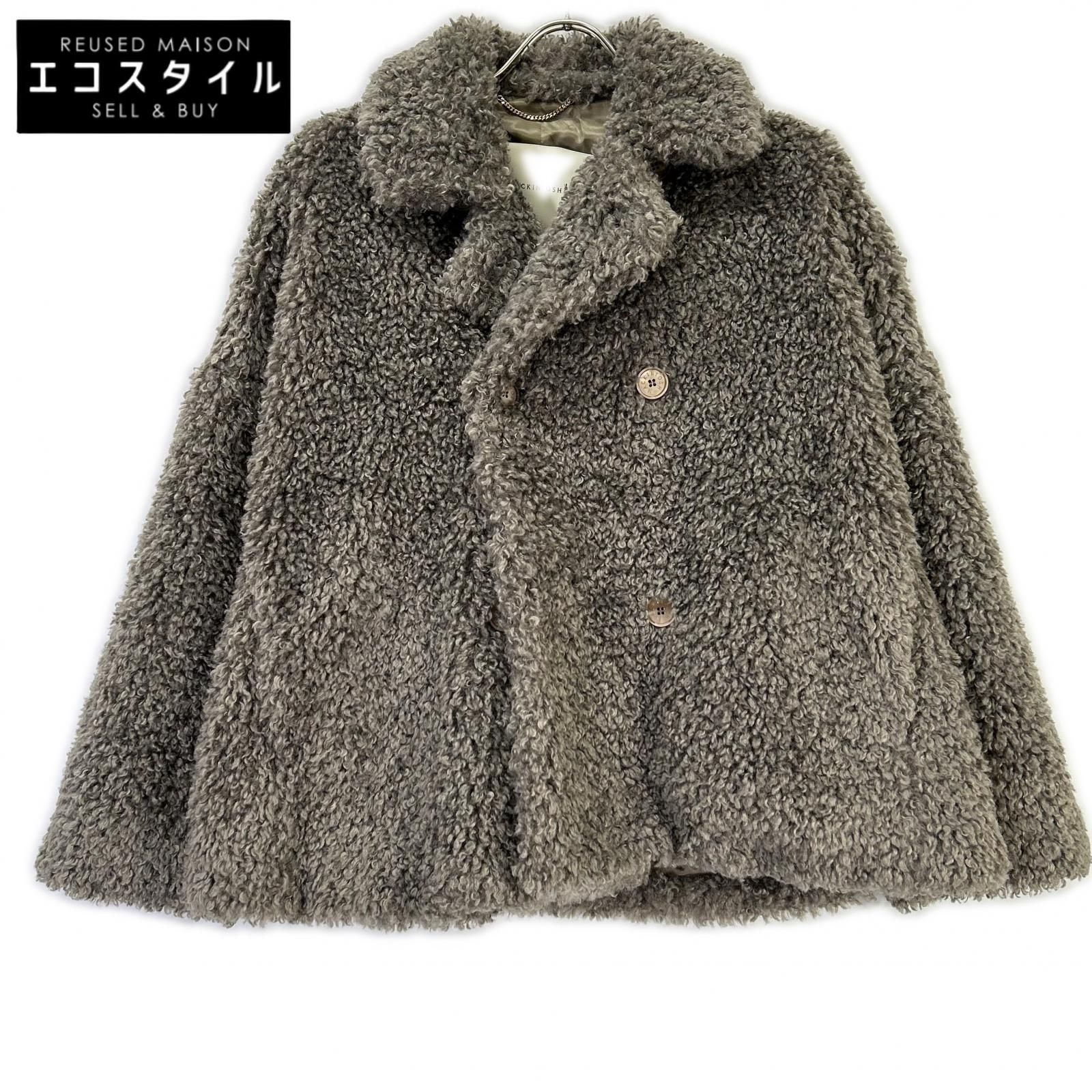 MACKINTOSH　マッキントッシュ　L232MO1136FLAJV グレー ニュー ハンビー ダブル ショート エコファーコート　6