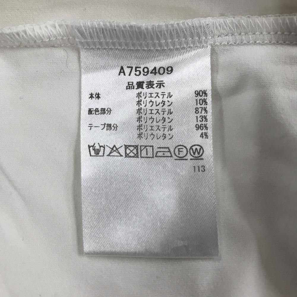 超美品】アルチビオ ノースリーブハイネックシャツ ピンク×白 袖フリル