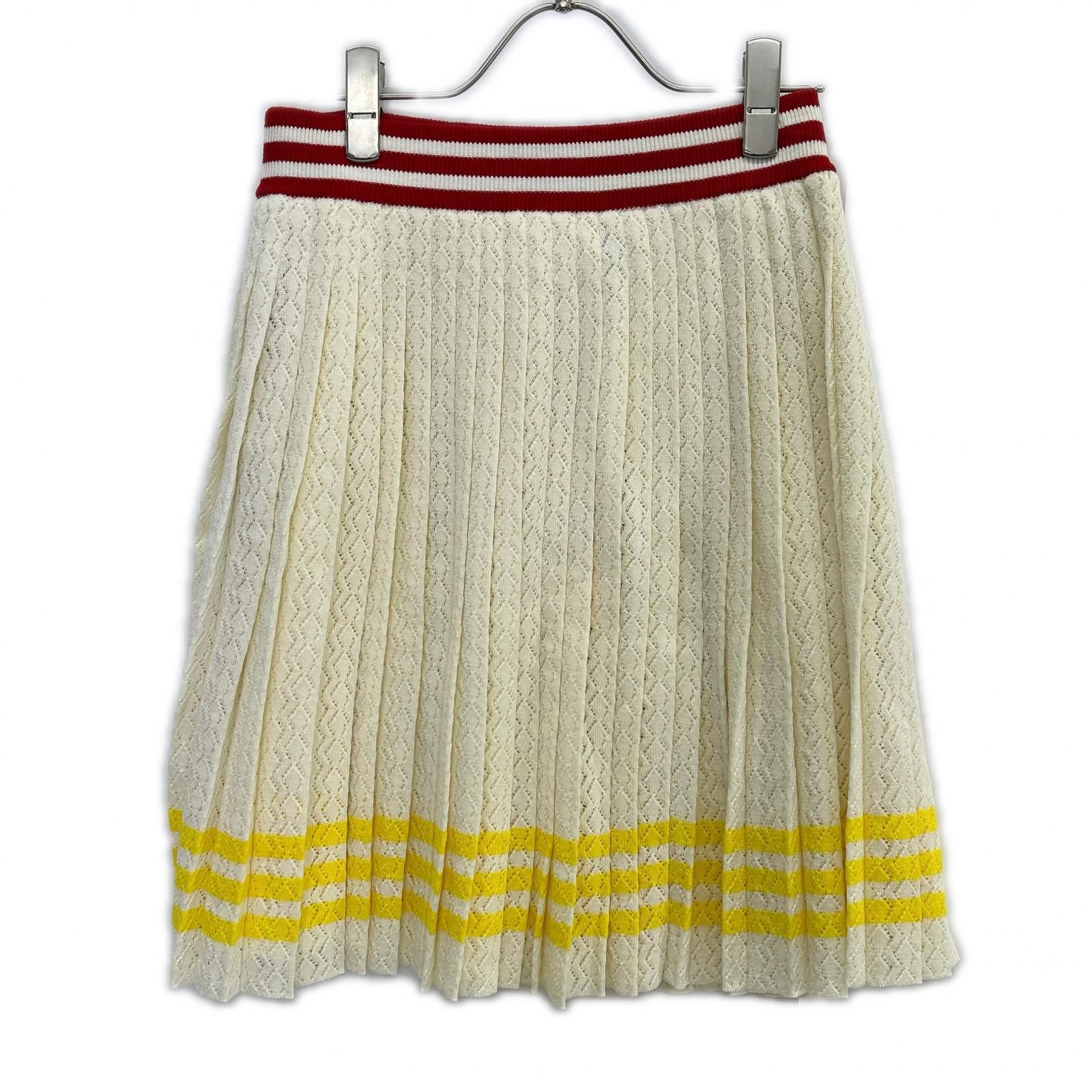 売切特価【新品タグ付き】GUCCI グッチ ニットスカート アイボリー XS GUCCI グッチ ×アディダス 702874 XKCF8 アイボリー コットン 3