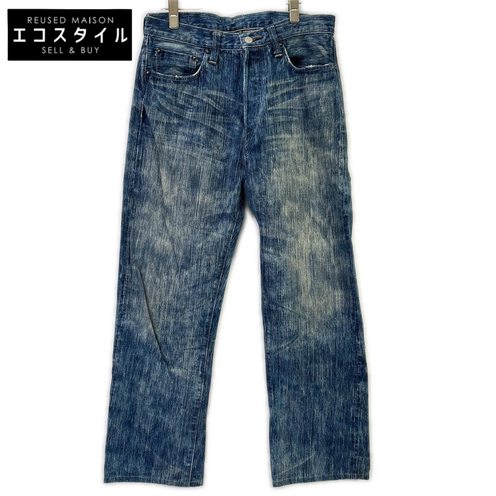 SUGAR CANE　シュガーケーン　SC40401 インディゴ ALOHA DENIM 砂糖黍 ダメージ加工デニムパンツ　33/34