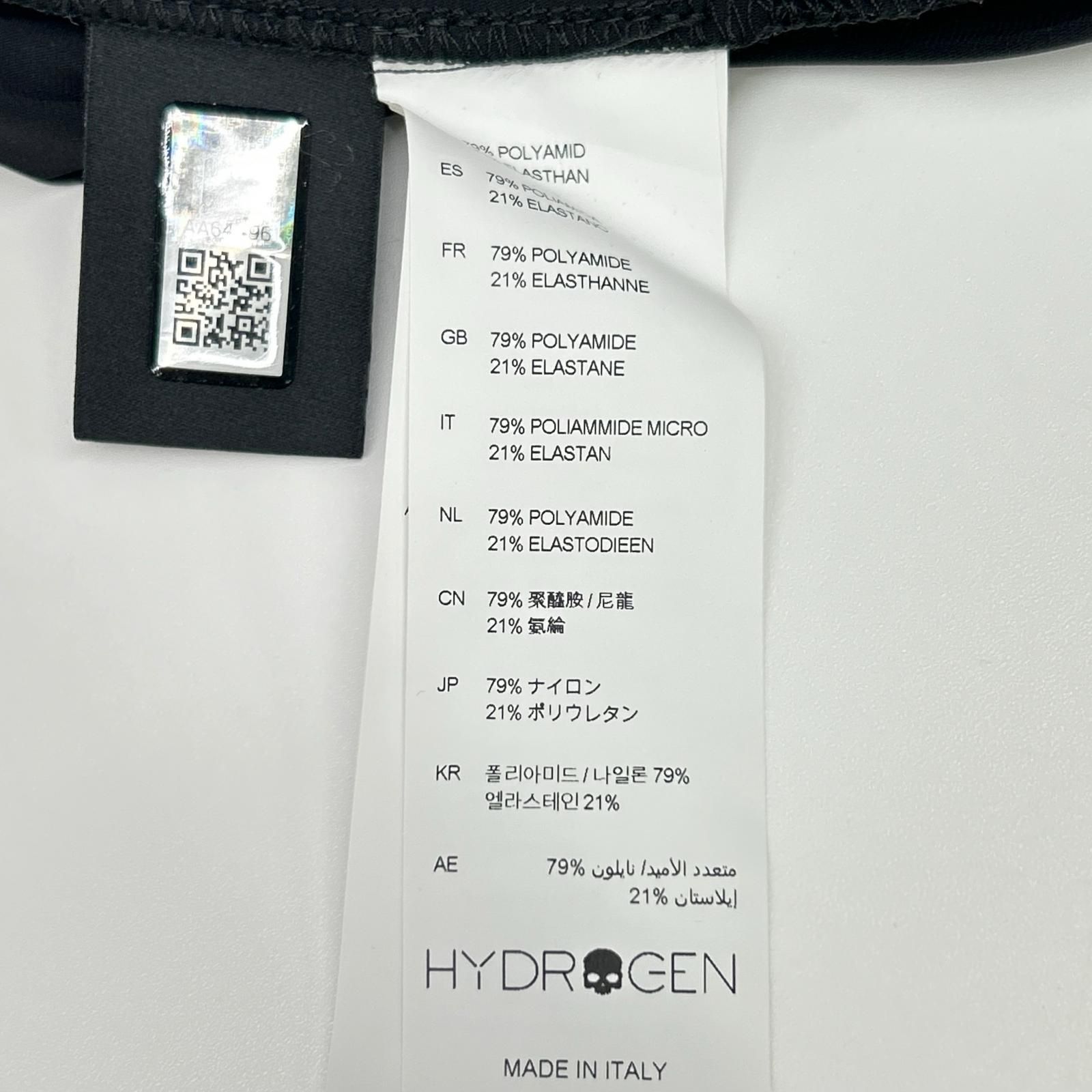 HYDROGEN ハイドロゲン 【TENNIS】ブラック ストレッチナイロンジップ