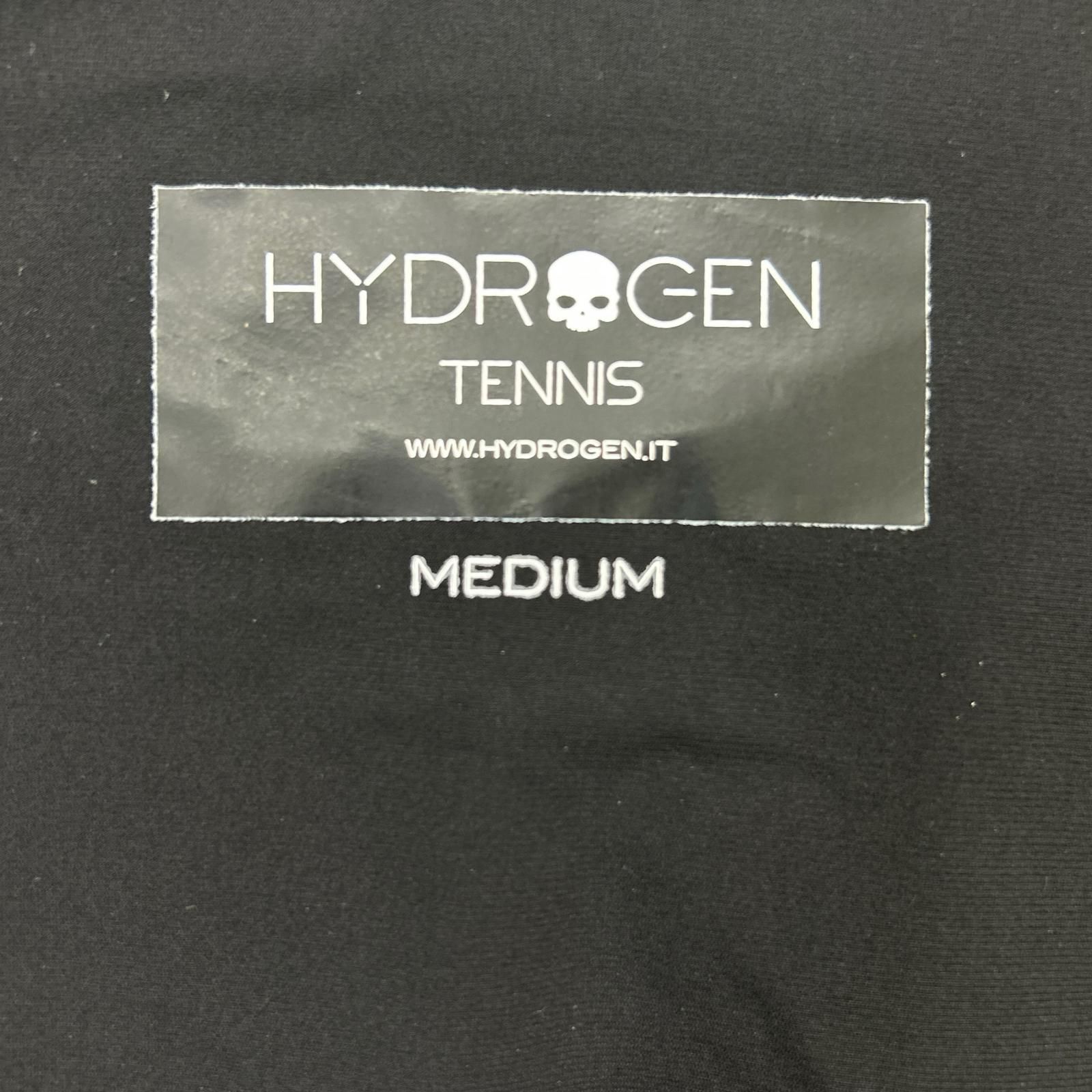 HYDROGEN ハイドロゲン 【TENNIS】ブラック ストレッチナイロンジップ