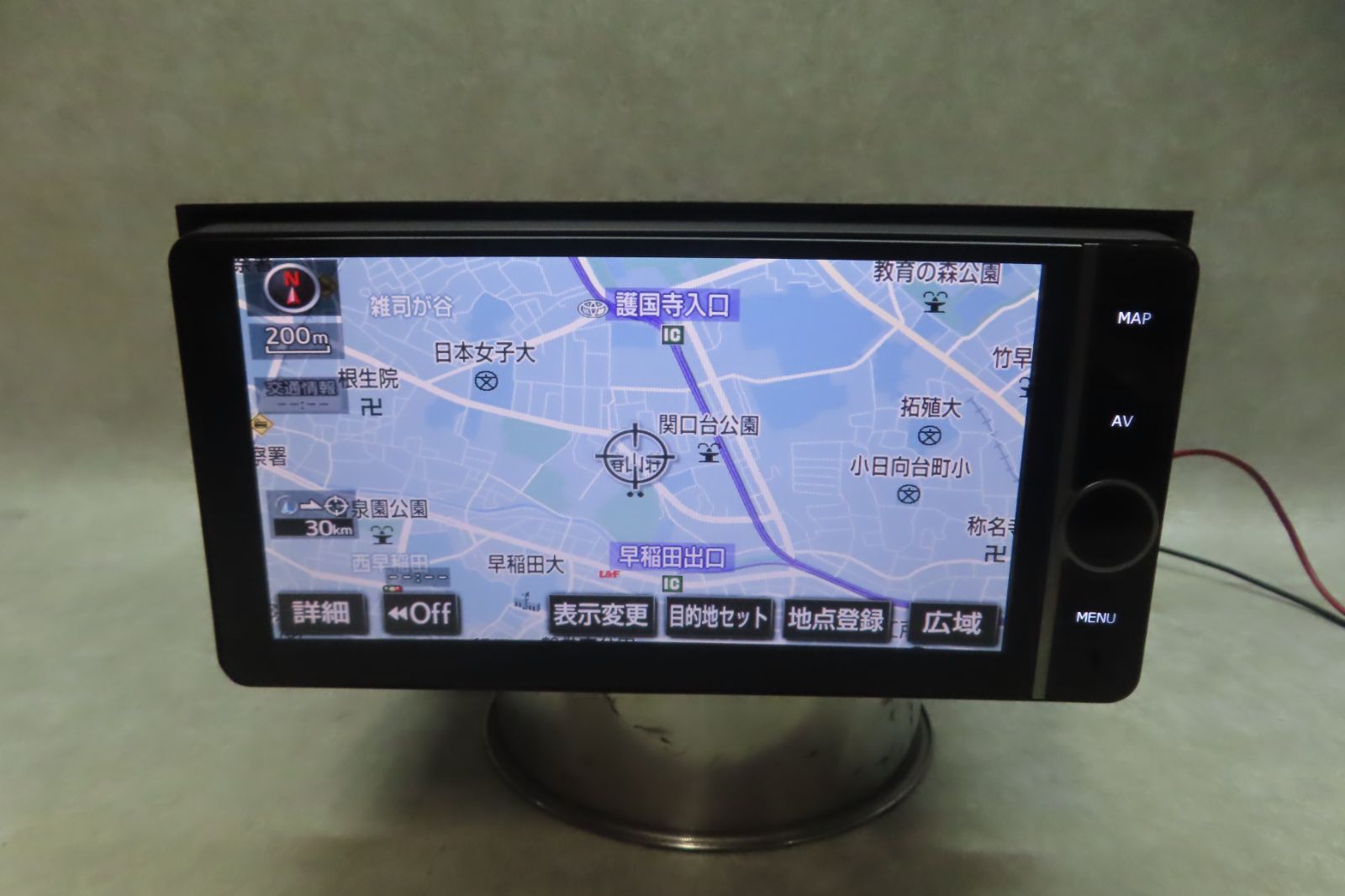動作保証付★F6857/トヨタ純正　NHZD-W62G　HDDナビ　地図2012年　地デジTVフルセグ　Bluetooth CD DVD プリウス30系 ZVW30/ZVW35 本体のみ