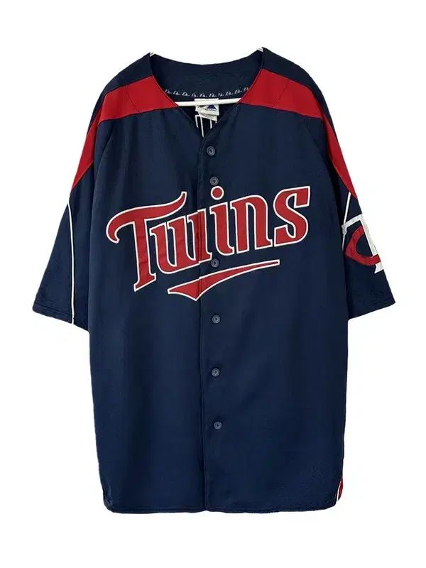 L MAJESTIC ミネソタ TWINS ツインズ ヴィンテージ MLB ベースボール ジャージ