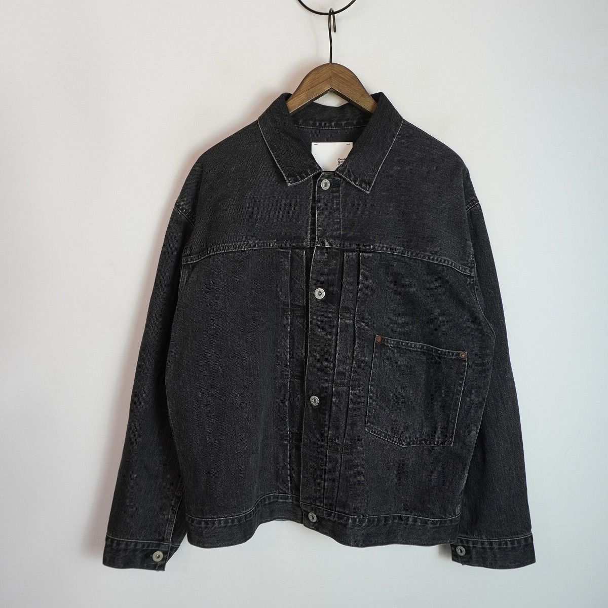 美品 JOHN BULL ジョンブル デニム ジャケット 1st Type Denim Jacket デニム ジャケット Gジャン 221-0159 ブラック 黒 サイズ 40 4033Q★2